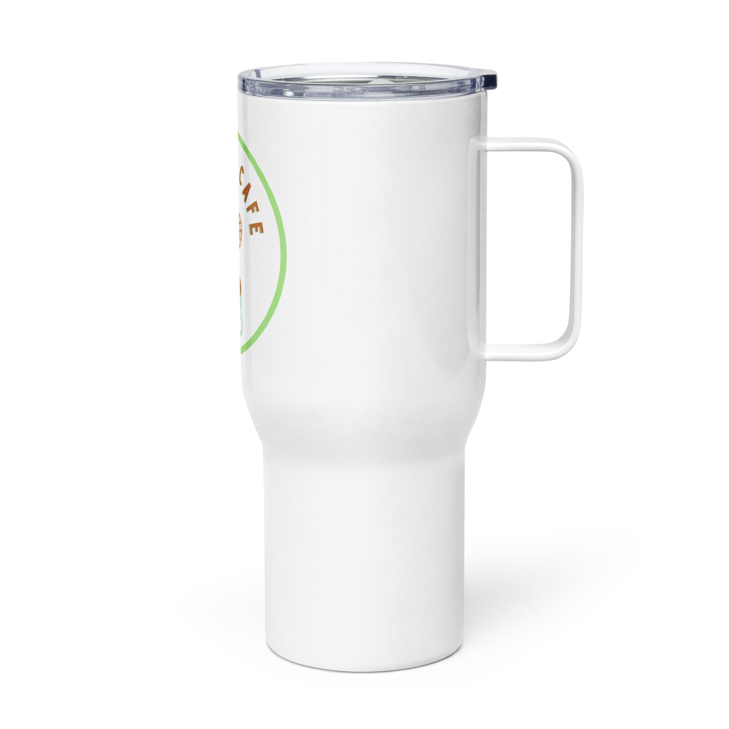 LOGO • Travel mug with a handle